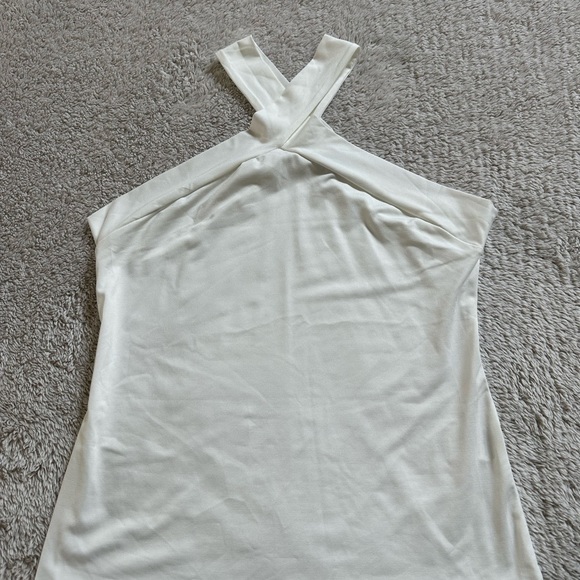 NWOT Form-Fitting Crisscross Halter Top (L) - Picture 2 of 2